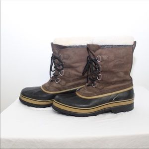Sorel Caribou waterproof men’s boots sz 14 leather